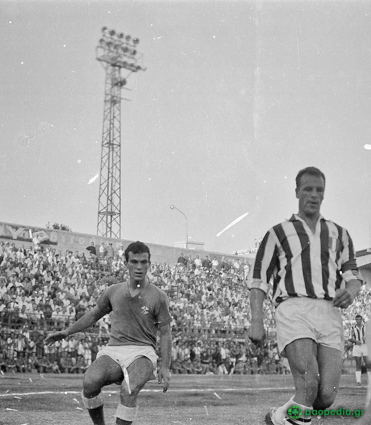 Μίμης Δομάζος, Τζον Τσαρλς, 1961 - Παναθηναϊκός - Γιουβέντους 1-1. paopedia.gr